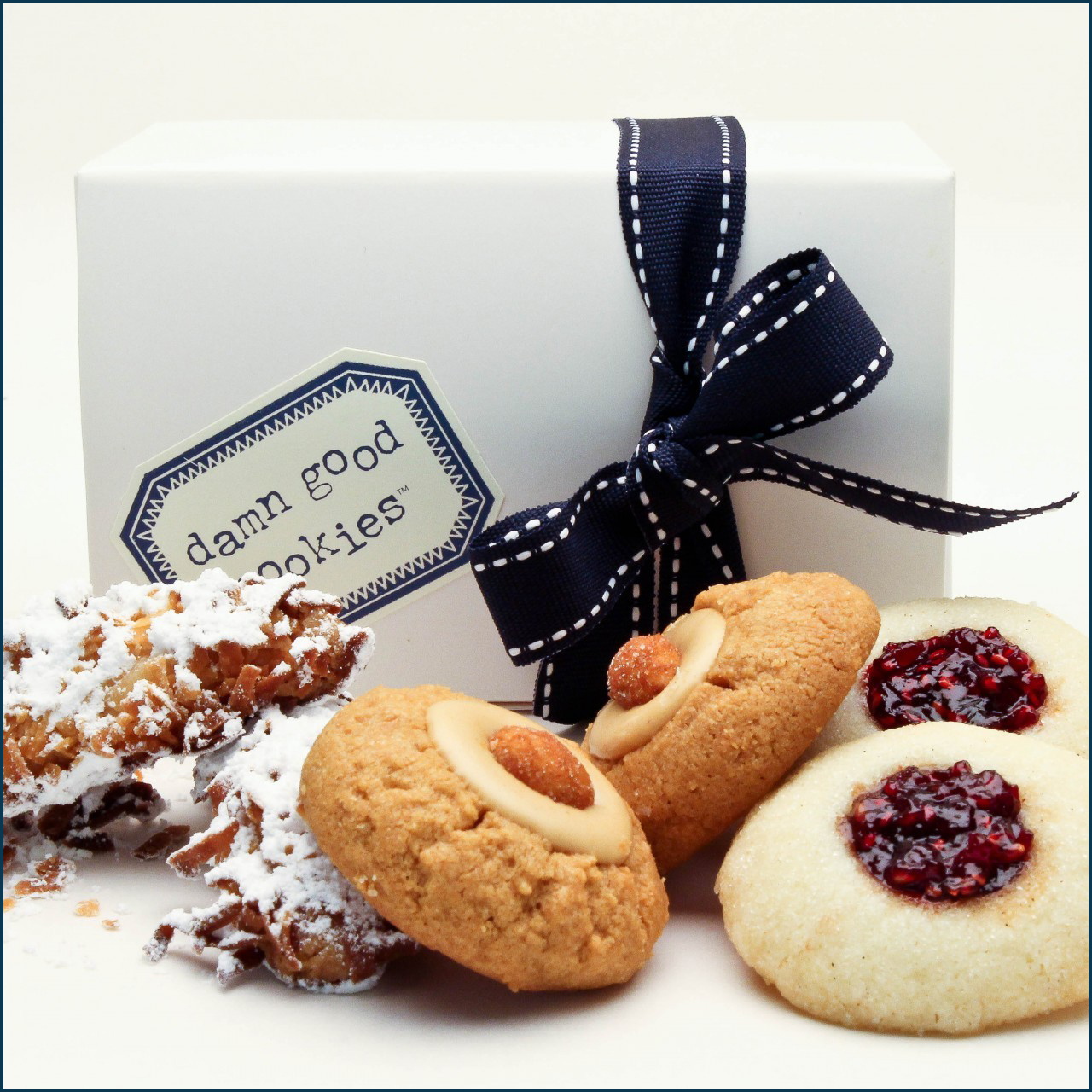 6 piece damn good cookie favor box