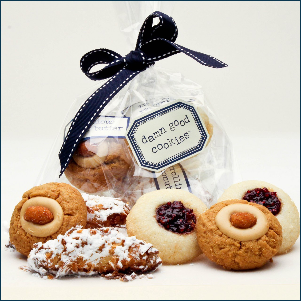6 piece damn good cookie favor bag